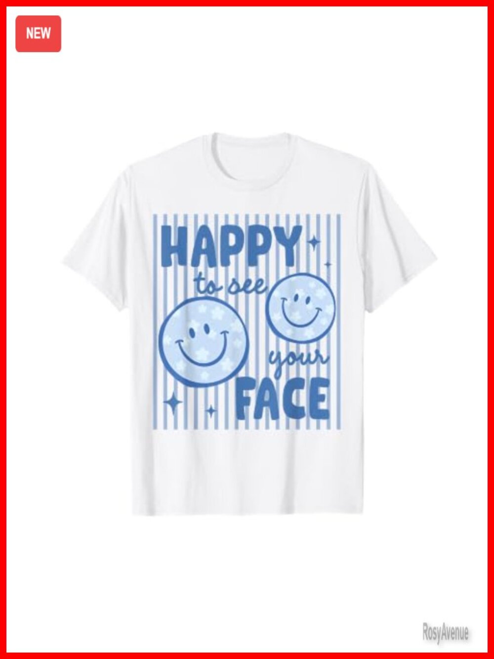 Happy to See Your Face Smile Teacher Kid Back to School Shirt